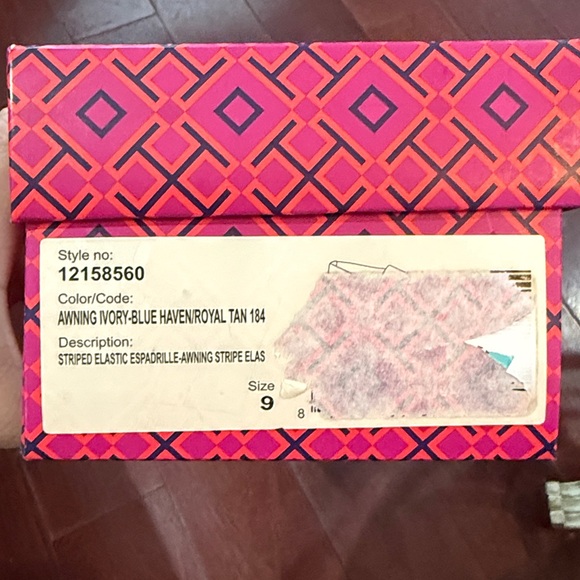 Tory Burch Awning Ivory Espadrille Flats - Picture 5 of 5